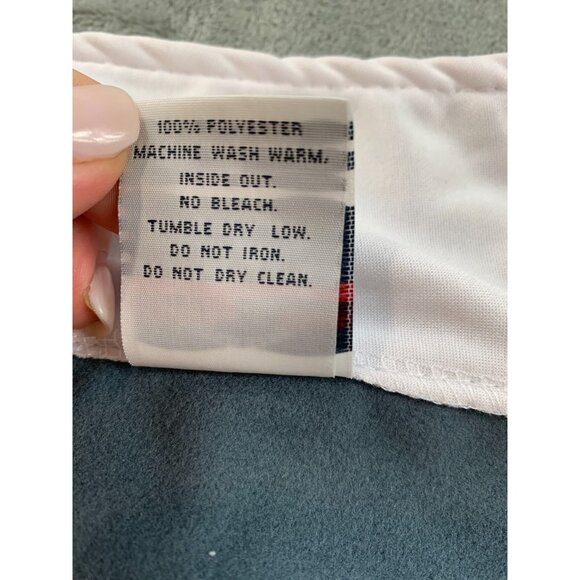 Track Jacket Mens XL USA Olympic Committee White Gray Full Zip USA Made Light - Picture 15 of 16